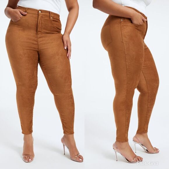 REVOLVE GOOD AMERICAN GOOD LEGS FAUX SUEDE SKINNY HIGH WAISTED PANTS - Picture 2 of 13